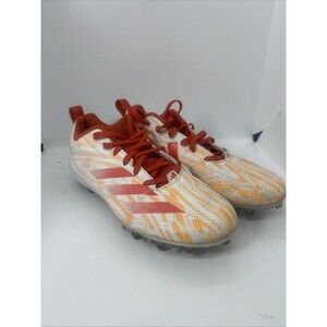 Adidas Adizero Electric 2 Football Cleats Kids Size 5 White/Orange/Red